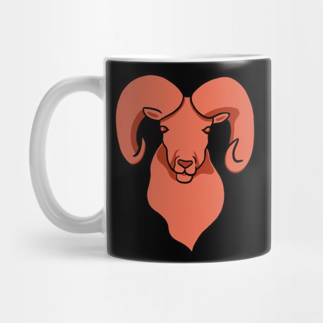 Red Goat - Aries Zodiac Sign by isstgeschichte